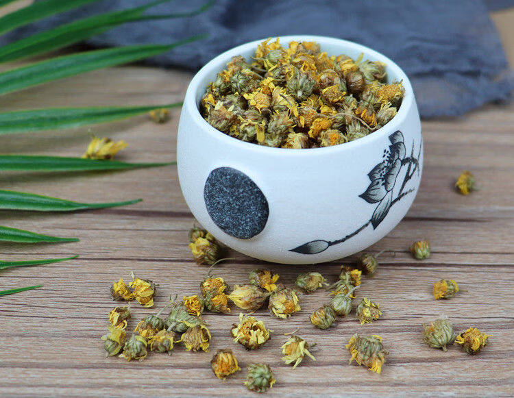 野菊花茶野菊米黄菊花小黄菊米生胎菊小米菊泡茶水散装正宗胎菊花茶