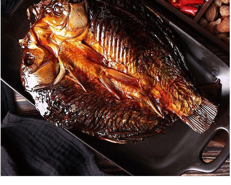 湖北特产 阳干鲫鱼湖北特产鱼干干货腌制鲜卤腊味活鲫鱼风干荆州手撕