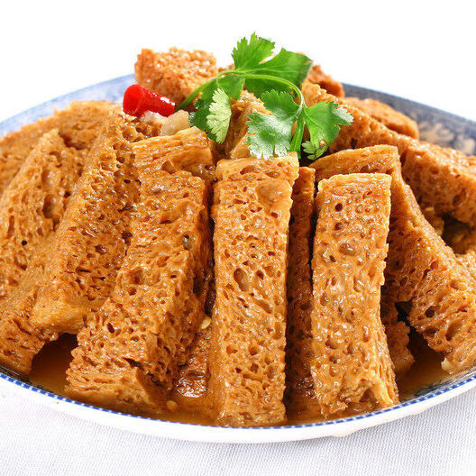 烤麸干丁粒面筋干凉皮搭档河南凉拌菜火锅素食四喜鲜烤麸干货 烤麸丁