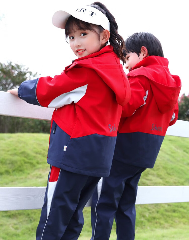 专柜品质轻奢幼儿园园服秋冬装小学生冲锋衣校服儿童三合一班服三件套