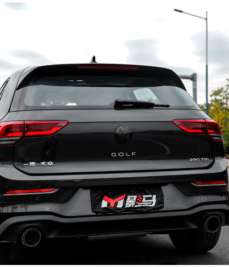 大众高尔夫8专用中网黑标八代gti/rline外观改装前后车标贴装饰件定制