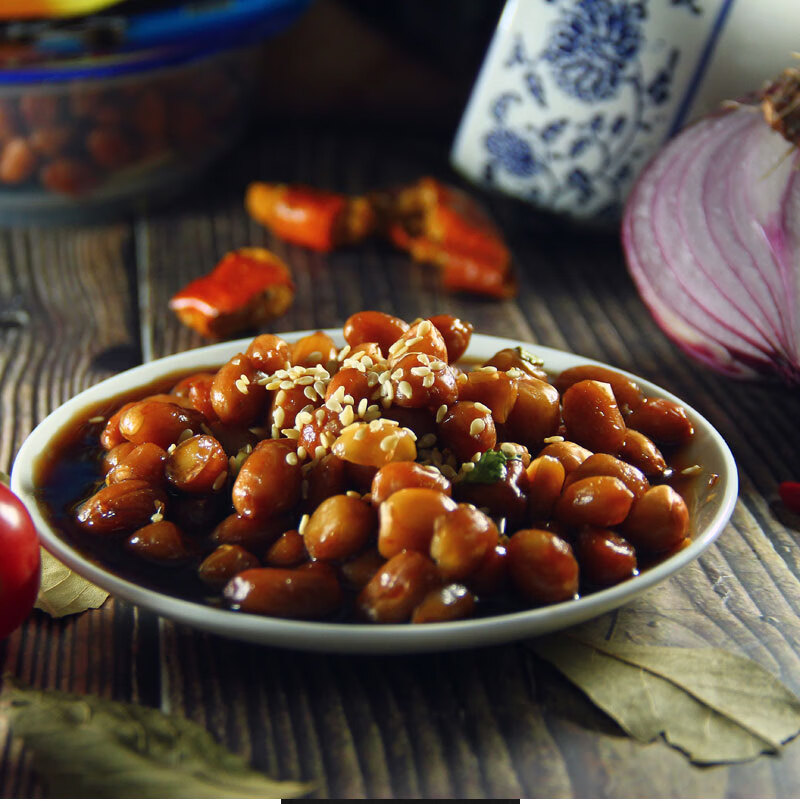 米休闲夜宵零食下酒菜饭店商用即食248g 老醋花生【248g*3盒】【图片