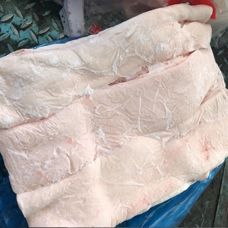 新鲜生猪肥膘肉去皮猪肥肉猪脊膘大肥肉炼制猪猪大油 猪肥膘20斤(商用
