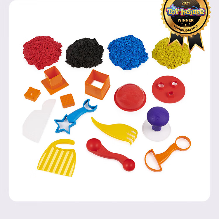 kineticsand可利动力彩沙儿童太空玩具沙子室内大满足套装安全无毒不