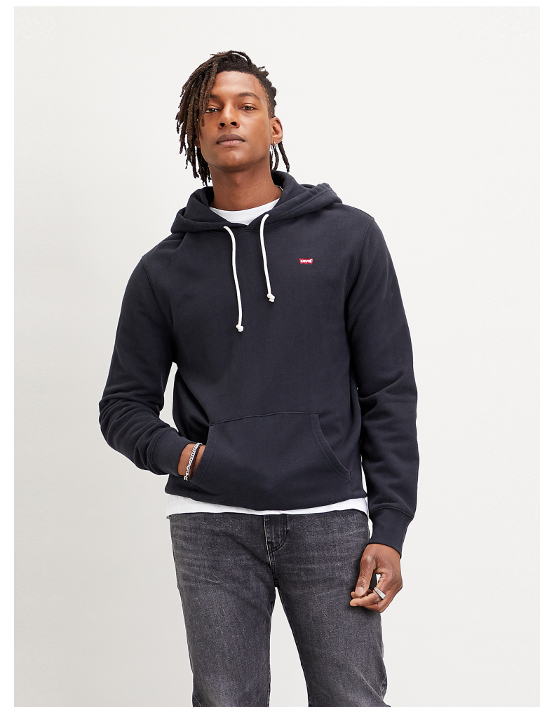 levis李维斯卫衣男春秋季连帽抽绳时尚百搭卫衣34581黑色m