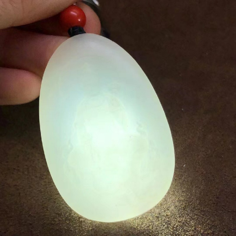 慈心缘和田玉脂白新疆观音吊坠玉质细腻温润男女玉坠项链挂件玉牌玉石