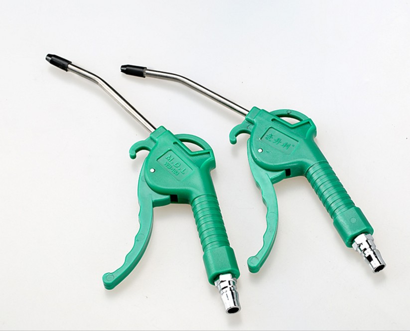 文茸空压机气喷抢头气泵枪头货车吹灰尘抢套装吹气工具 短款吹尘枪 6