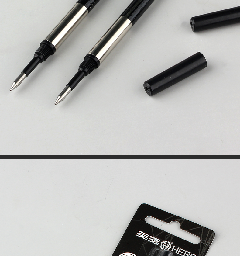 英雄hero宝珠笔商务办公签字笔日常书写练字笔白领礼品套装内置两支