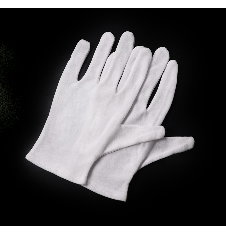 作业手套劳保耐磨加厚工作白手套礼仪文玩盘珠棉薄款手套大包装经济薄