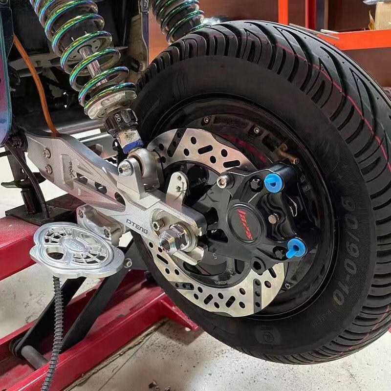 适用于电动车配件深远007009改装后平叉铝合金电机直上pteng009平叉