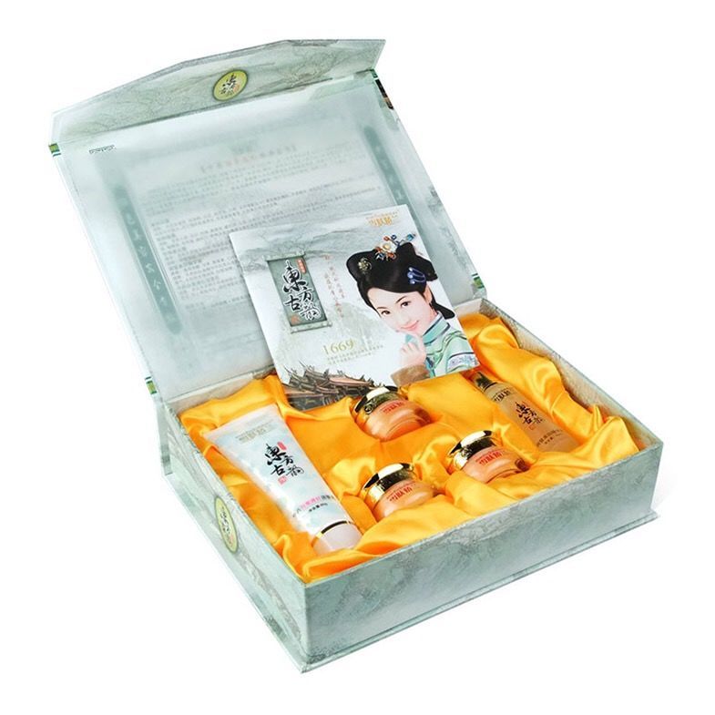 京选优品雪肤东方古韵白里透红五合一套装嫩白祛班霜化妆品五件套日