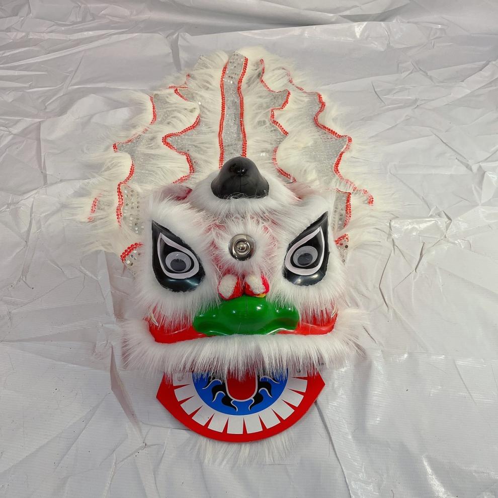 雄狮少年狮头 儿童舞狮子狮子头舞狮头醒狮套装小孩玩具舞狮道具整套