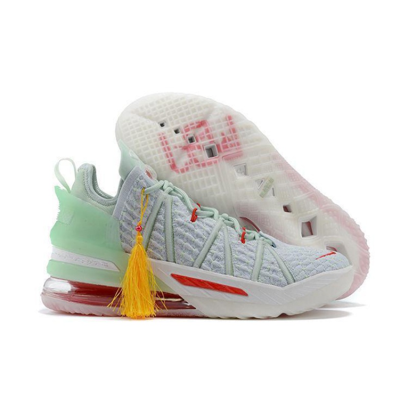 【莆田纯原】lebron 18 low 詹姆斯18 男女实战篮球鞋 白蓝黄 蓝棕