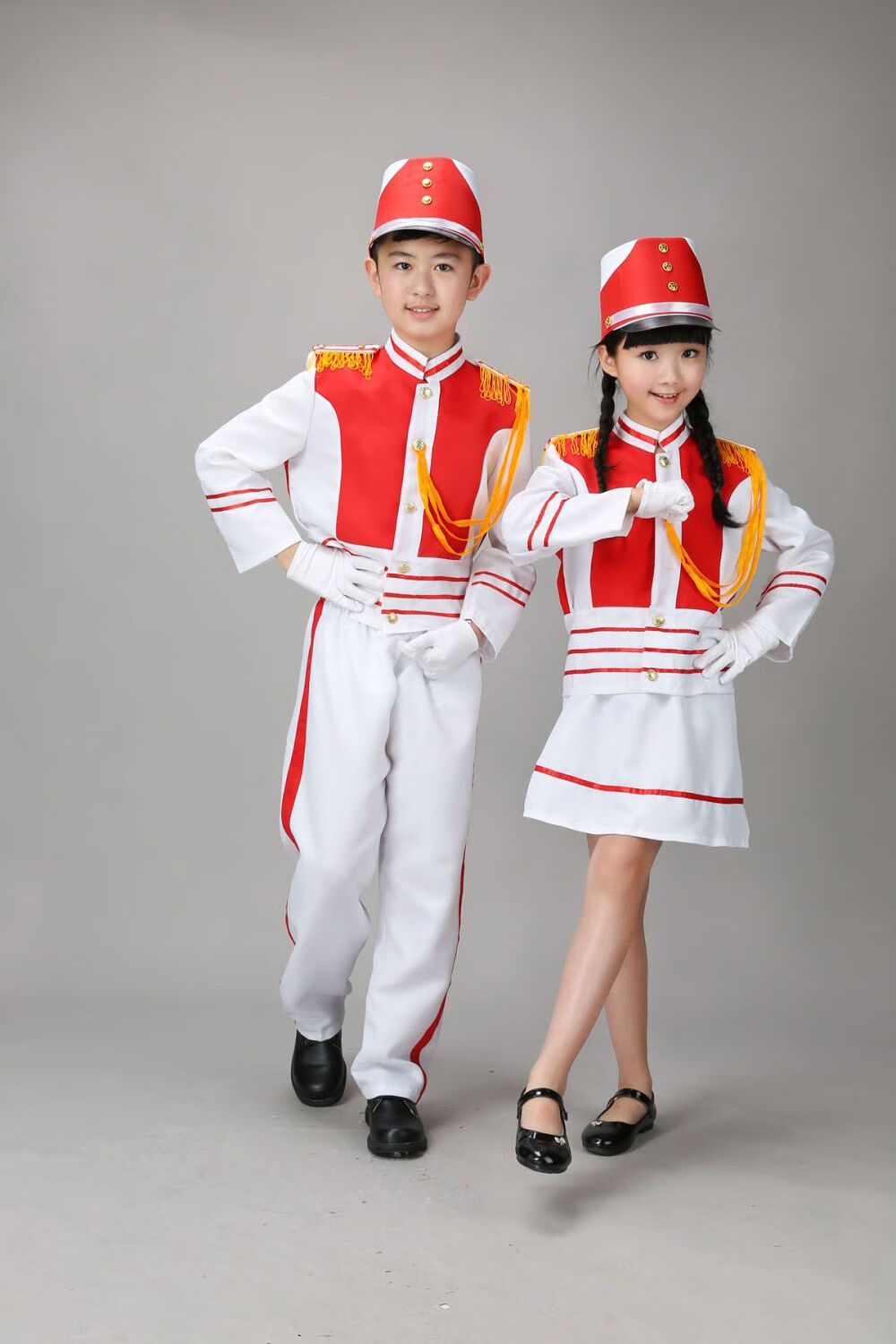 【价保30天】儿童鼓号队服装演出服男女中小学仪仗队鼓乐队表演升旗手