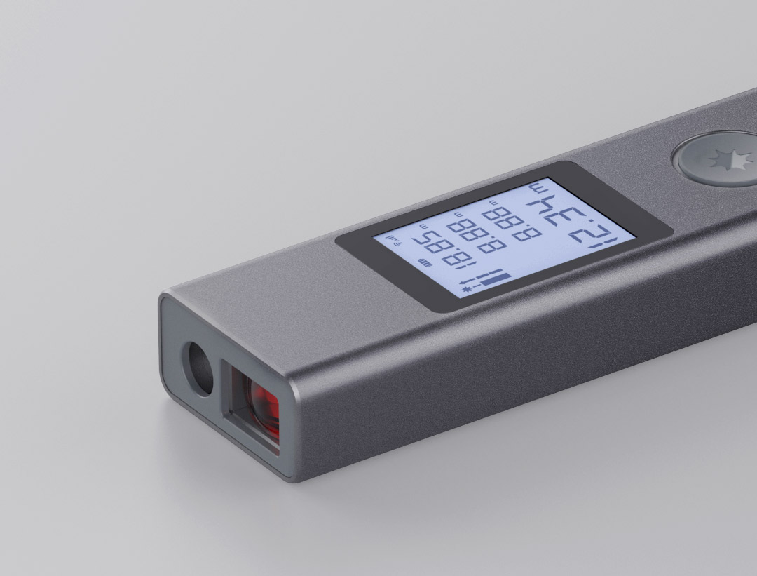 测距仪高精度手持充电量房仪电子尺子测量仪器杜克灰色lsp激光测距仪