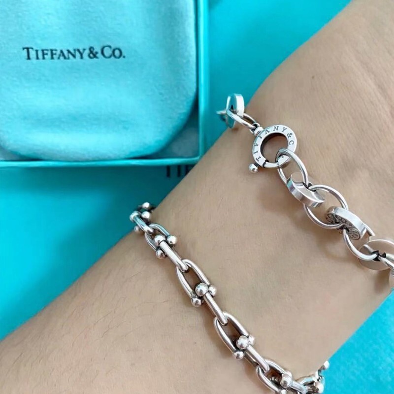 蒂凡尼tiffany1837系列925银饰圈形手链手环送女友礼物grp00897大号75