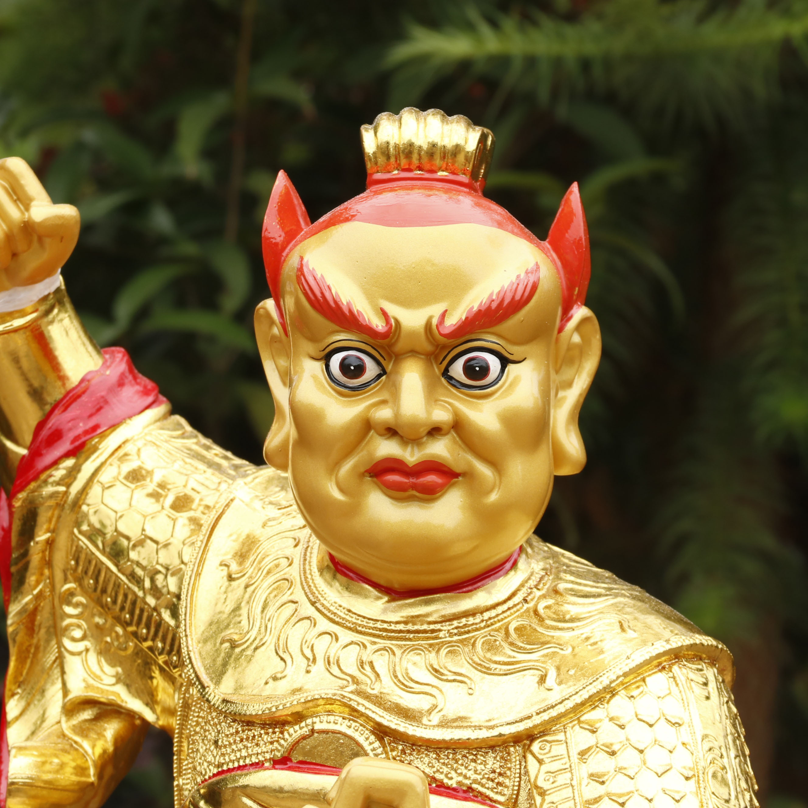 烨琪监斋菩萨神像16寸68厘米88厘米寺庙厨房供奉树脂大圣紧那罗王佛像