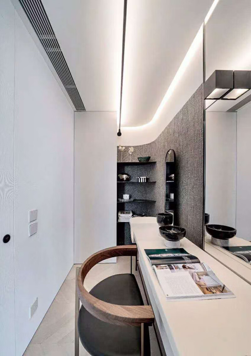 天际线灯网红简约led过道天际线钢带灯长条灯带过道线性型无主灯设计