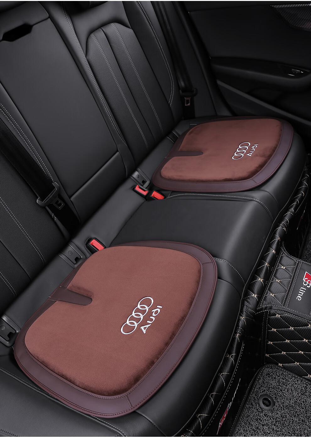 奥迪法兰绒坐垫【黑色1张】【图片 价格 品牌 报价】