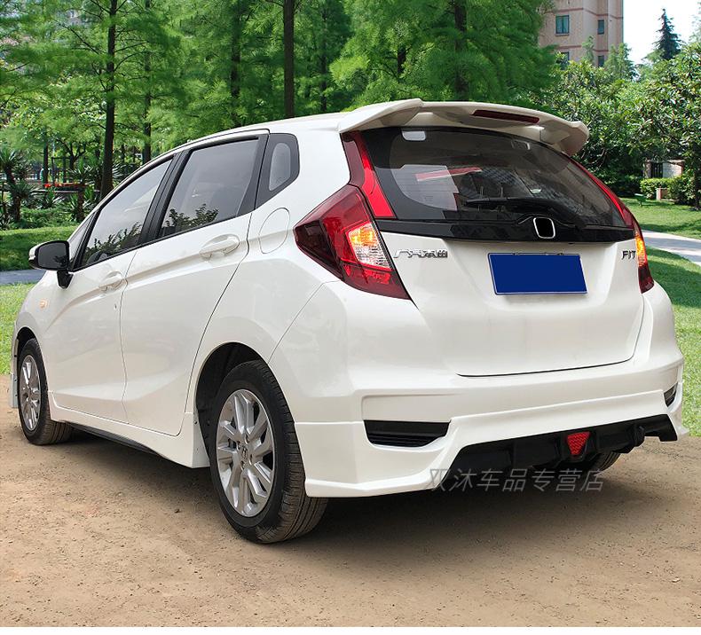 飞度大小包围改装配件爆改gk5前铲侧裙后唇外观 4件套烤漆【海洋蓝】