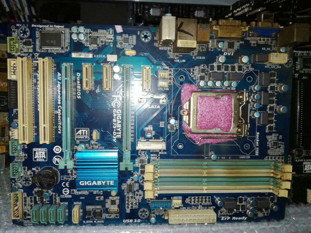 gigabyte/技嘉 b75m-d3v d2v hd3 d2p d3h ds3v台式机电脑主板 浅绿