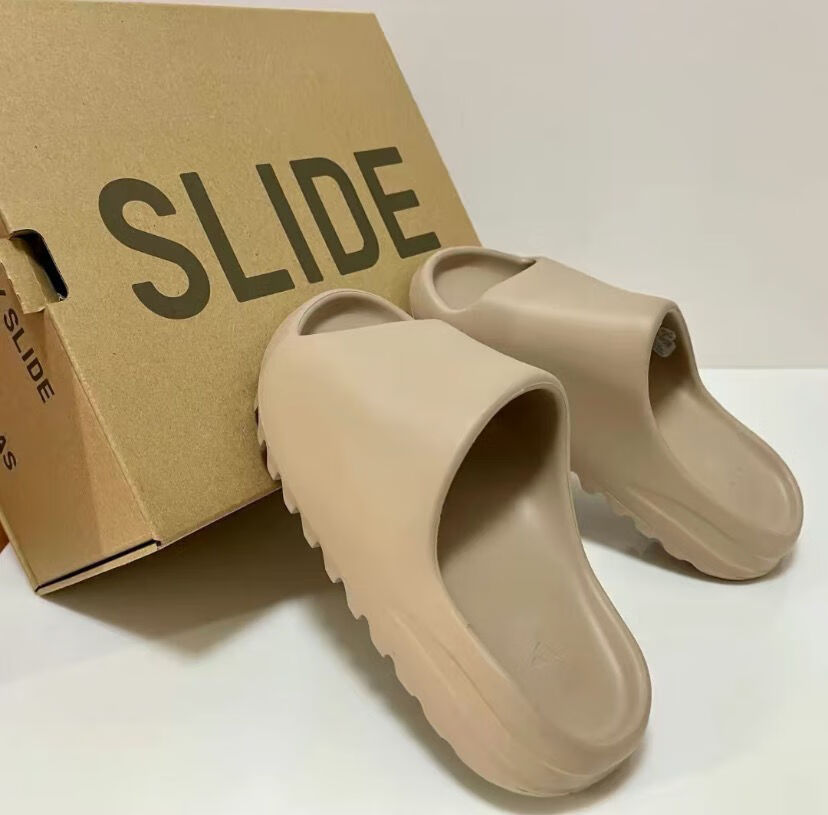 纯原莆田纯原 椰子拖鞋yeezy slide踩屎感带钢印logo侃爷一字沙滩拖鞋