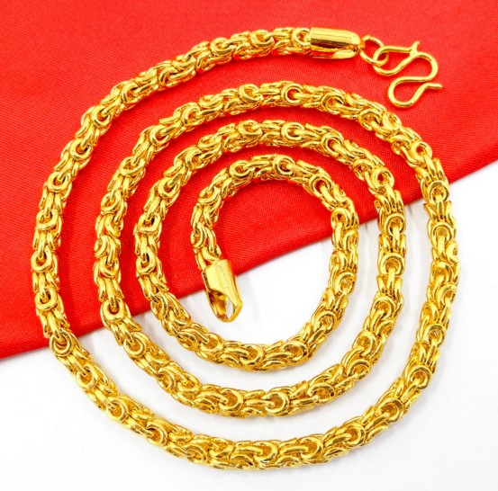 镀项链男女 越南沙金链子女泰金龙骨肖邦w土粗不掉色 彩旺 肖邦链6