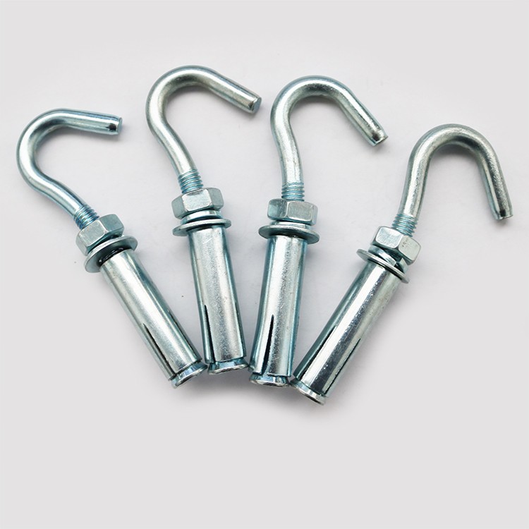 镀锌膨胀挂钩膨胀钩子带钩膨胀螺丝吊扇钩吊勾m6m8m10m12m620个