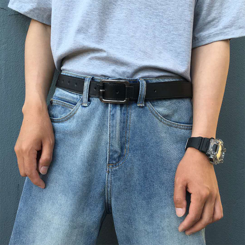 新年装男女同款皮带男学生韩版潮流个性腰带男百搭社会小伙带加长哈璐