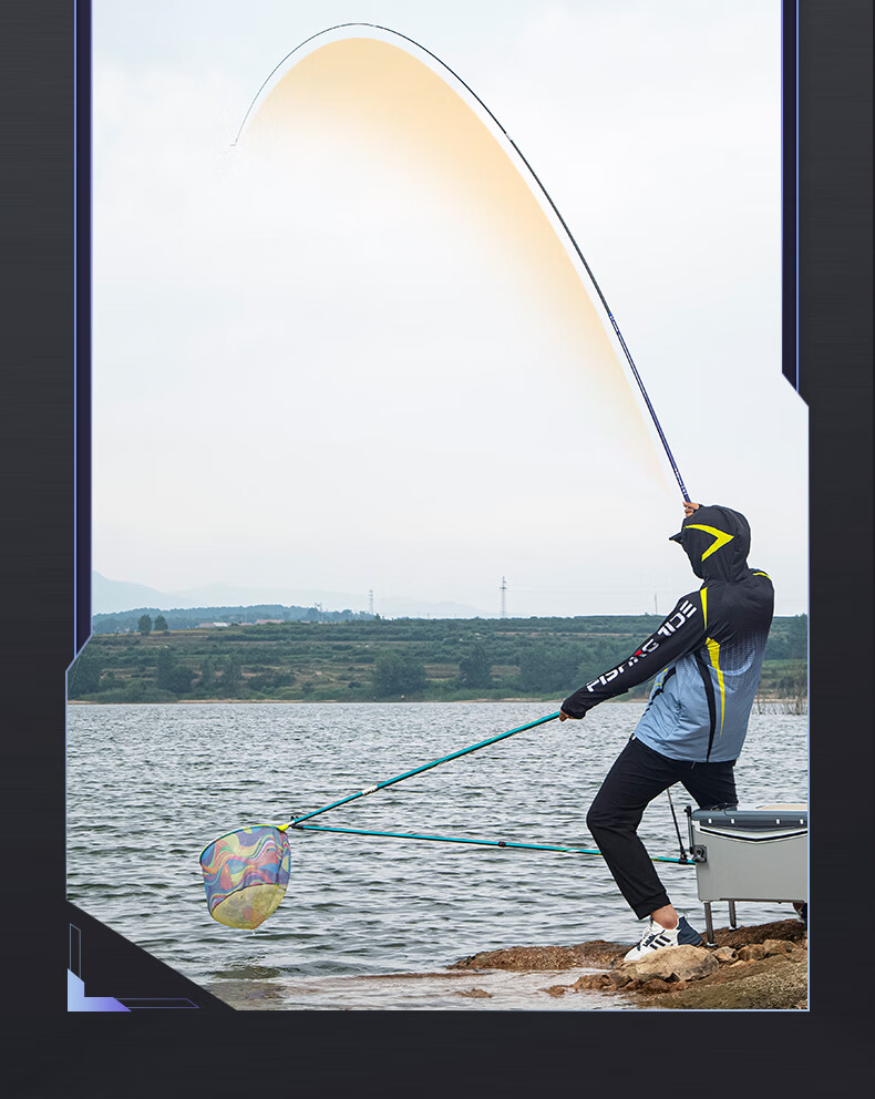 Grsaed Thunder 5.4m Fishing Rod, Handheld, 19 Sections, 6H Lightweight, for Black Pit And Platform Fishing, Versatile Carp And Crucian Carp Rod, Fishing Pole, Fishing Tackle 7