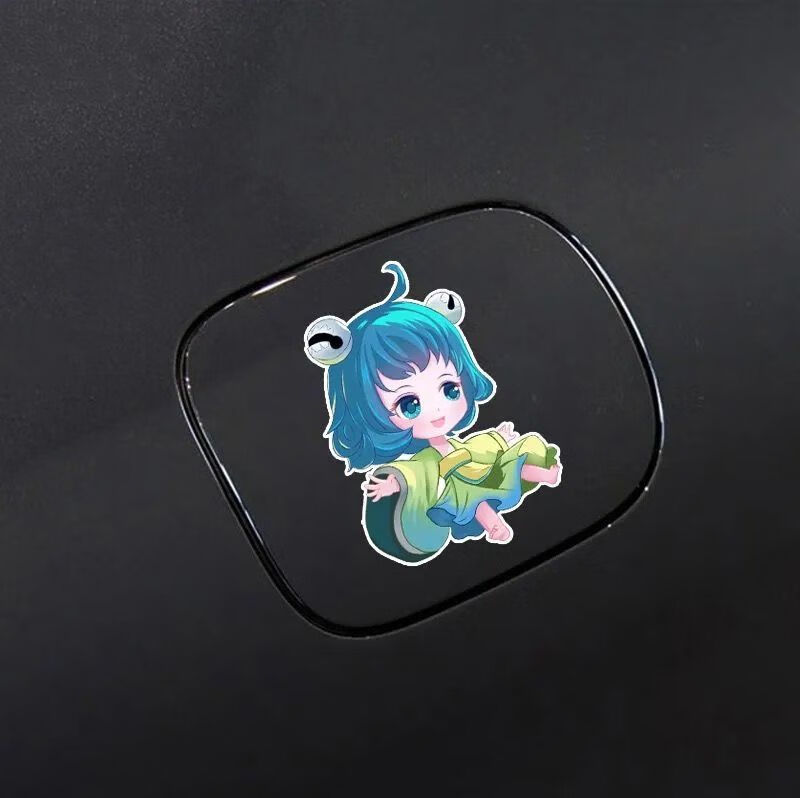 王者荣耀汽车个性蔡文姬贴纸卡通车贴划痕车门装饰定制车贴纸b款13cm