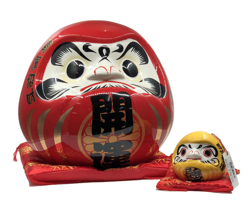 60达摩摆件开业创意礼物日式寿司店铺装饰摆件开运达摩陶瓷存钱罐大