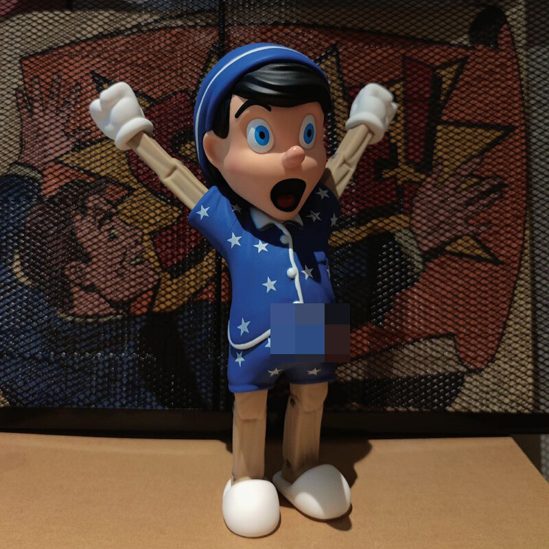 mand kaws匹诺曹公仔限量模型玩偶玩具潮流周边originalfake 坐姿(23