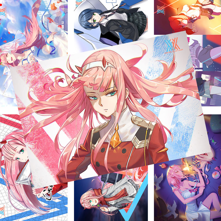 国家队海报darlinginthefranxx广02莓宿舍超大高清墙纸纸玫瑰国家队f