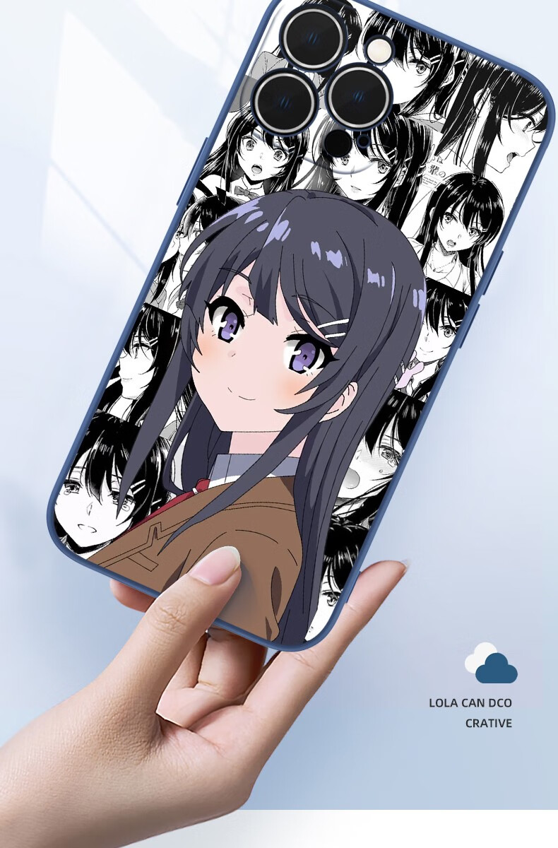 琦莎 樱岛麻衣手机壳 樱岛麻衣苹果13手机壳适用13pro新款iphone12