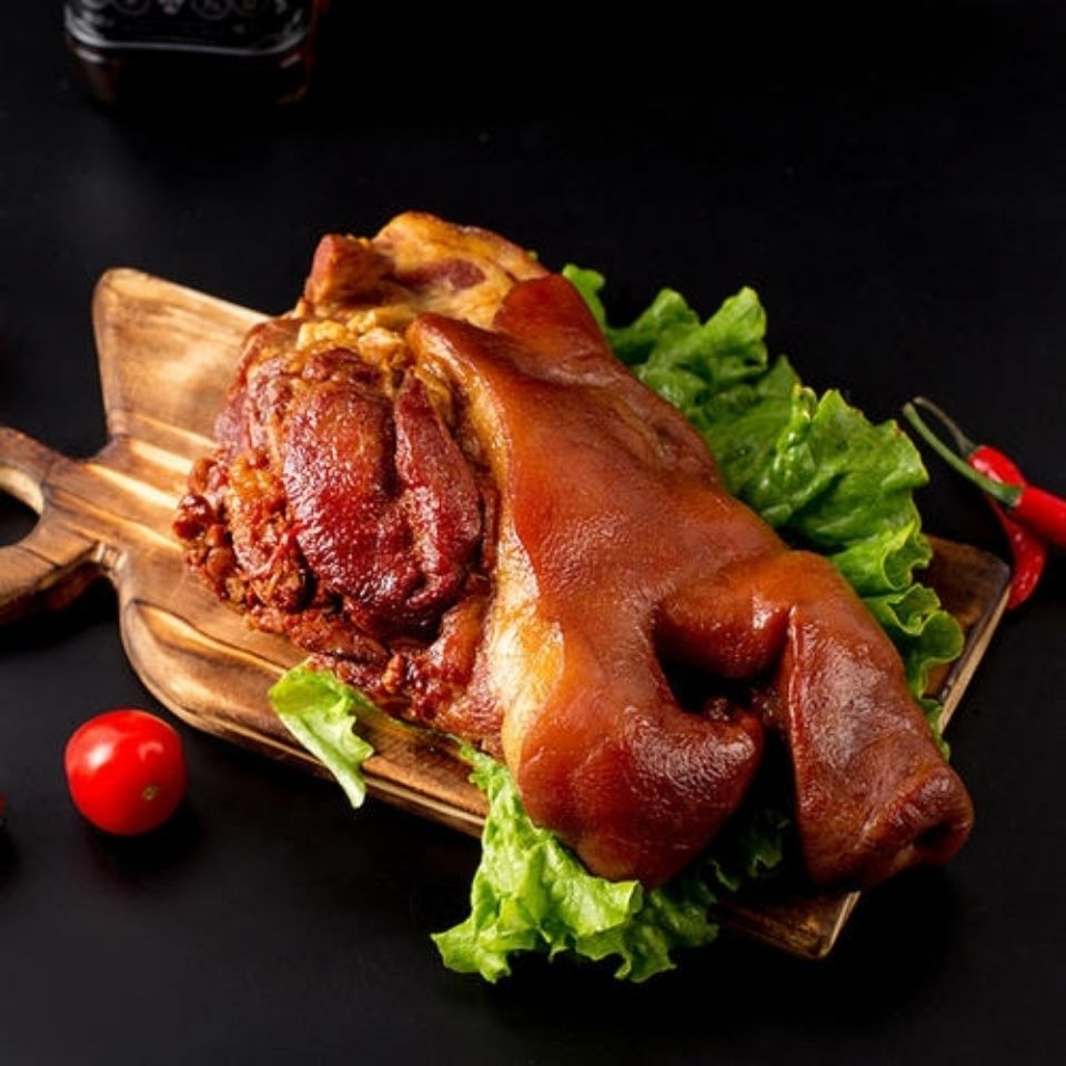 新鲜现杀土猪猪头猪头肉半只猪头猪脸劈半猪头带耳猪头带骨猪头新鲜