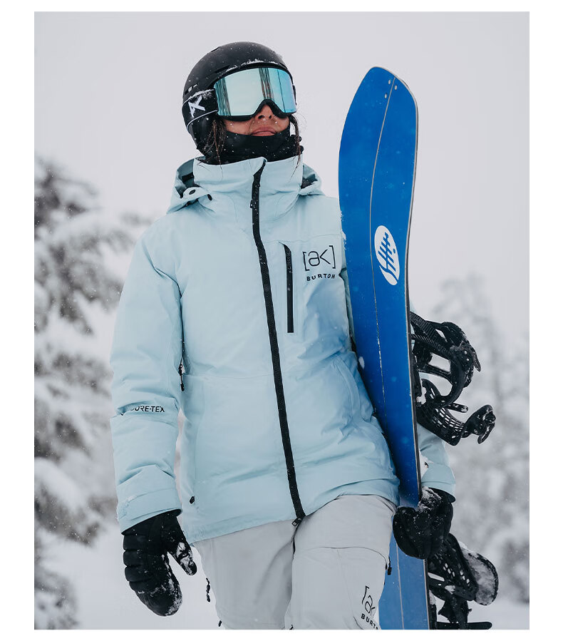 burton伯顿【ak】flare女士滑雪服gore-tex 2l羽绒保暖滑雪上衣100111