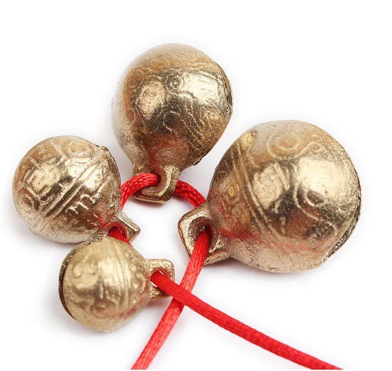 复古铜铃铛 黄铜地球圆铃铛超响 大狗铃铛宠物猎犬狗狗铃铛 中大型犬