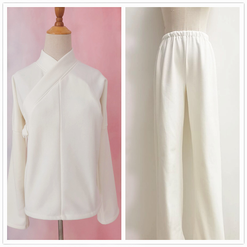 汉服女成人冬季加绒加厚新款中衣中裤保暖内搭明制打底里衣 棉麻裤