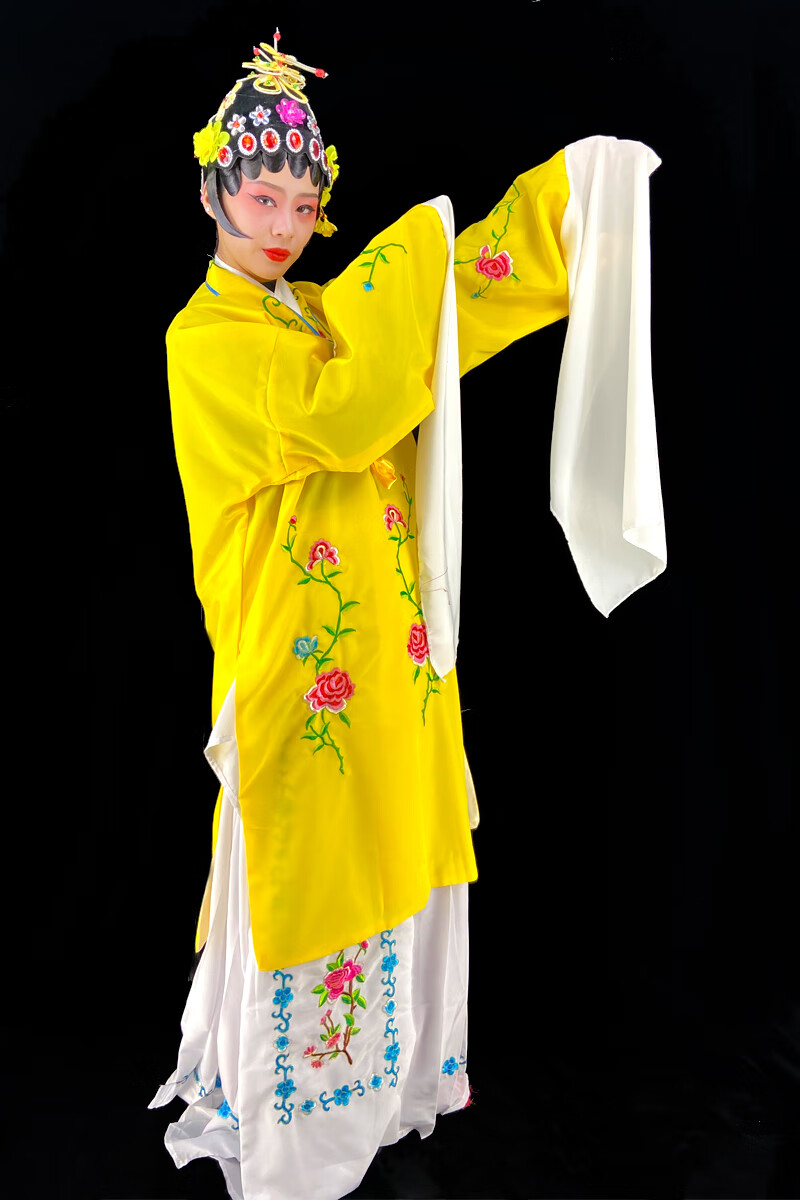 戏剧头饰戏服装女花旦京剧古装越剧演出头饰戏曲水袖戏剧唱戏衣服国潮