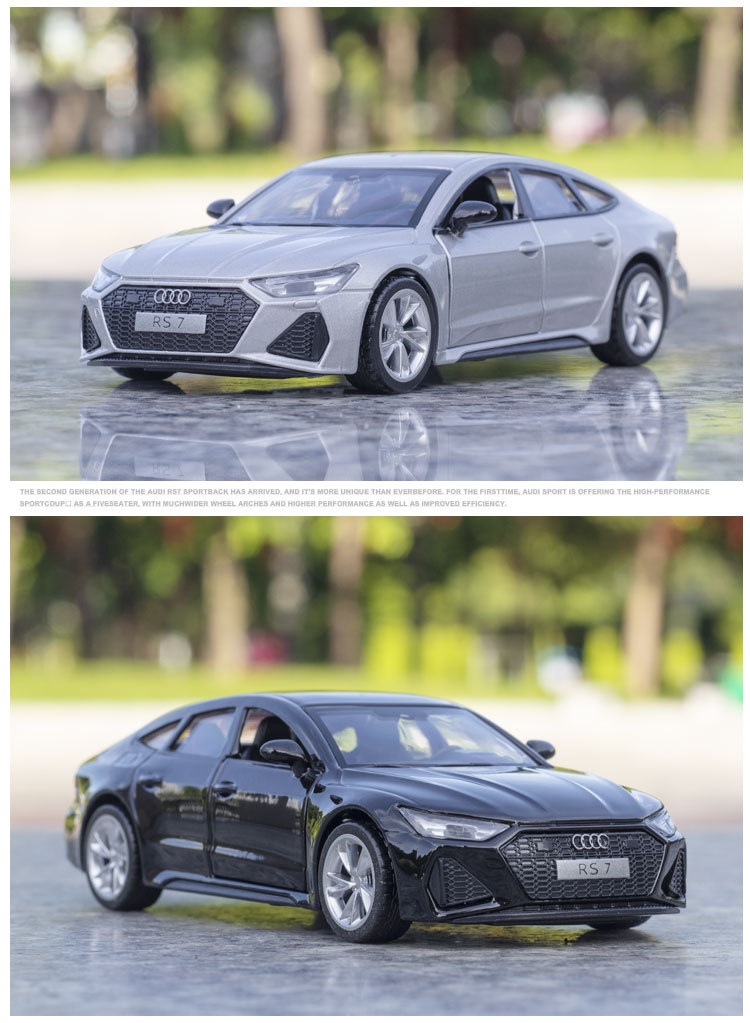奥迪rs7模型奥迪rs7模型仿真合金车模摆件西装汽车模型跑车模型2022
