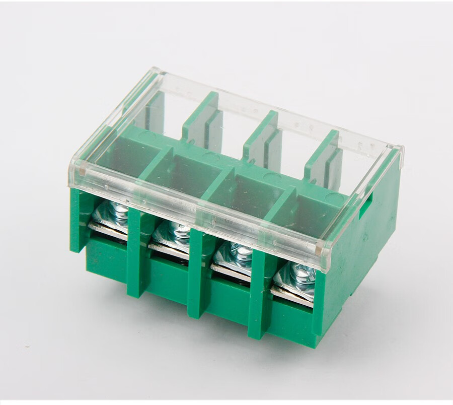 施兹坦jf5接线端子排封闭式660v绿色g型高低卡轨导接线排1只装jf5253