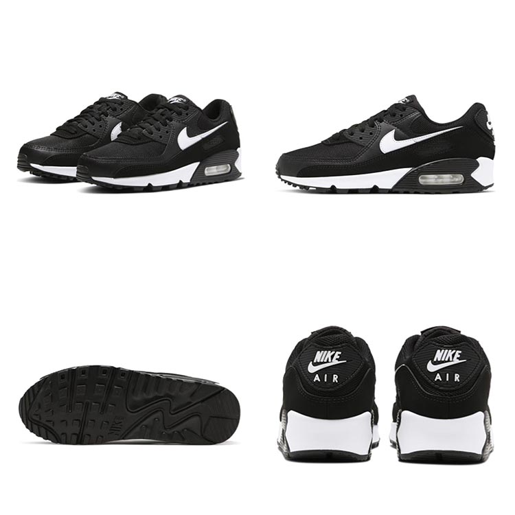 nike耐克airmax90黑白色气垫女子休闲跑步鞋cq2560001cq2560001355