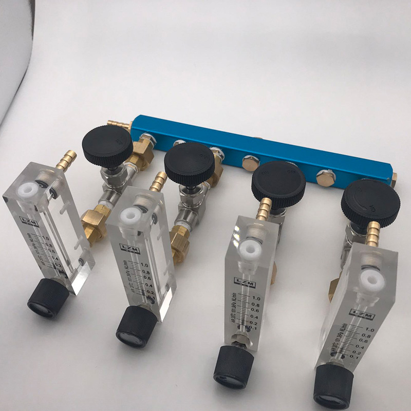 玻璃转子气体流量计流量分配分流器配比器气体混合配比集流管装置 【1