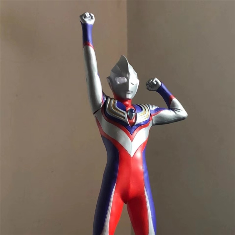 迪迦奥特曼皮套头套抖音同款成人cosplay可穿戴皮套衣服头盔发光道具