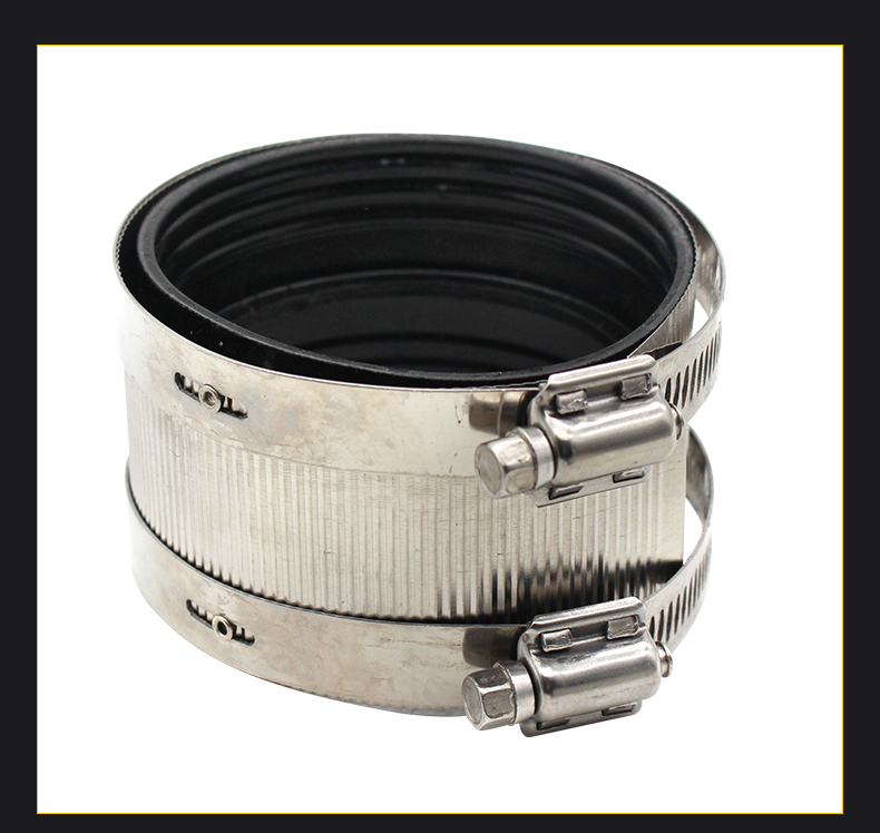 排水管卡箍铸铁管不锈钢管束下水管抱箍接头管喉箍卡扣pvc活接头 4寸