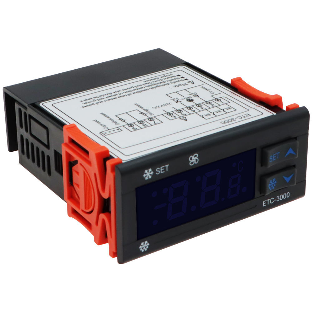 定制定制etc3000温控器开关控制器制功能温控仪制冷化霜风机冷库控制