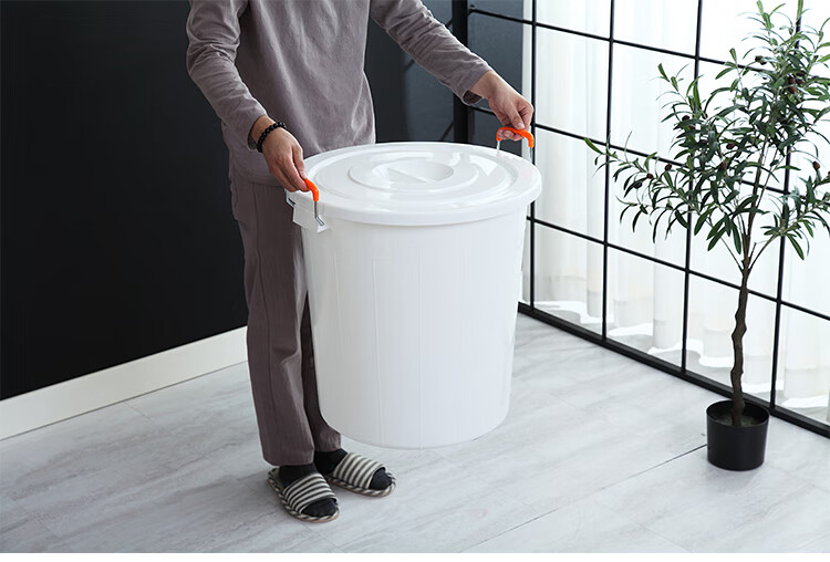 加厚特大号食品储水桶带盖家用塑料酿酒发酵洗澡圆形