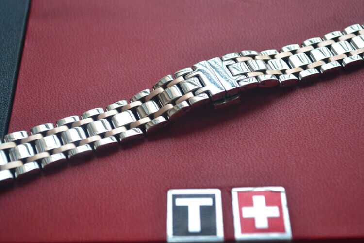 适合天梭t050女表带1853韵驰心媛系列 t050207a t050217a钢带表链 间