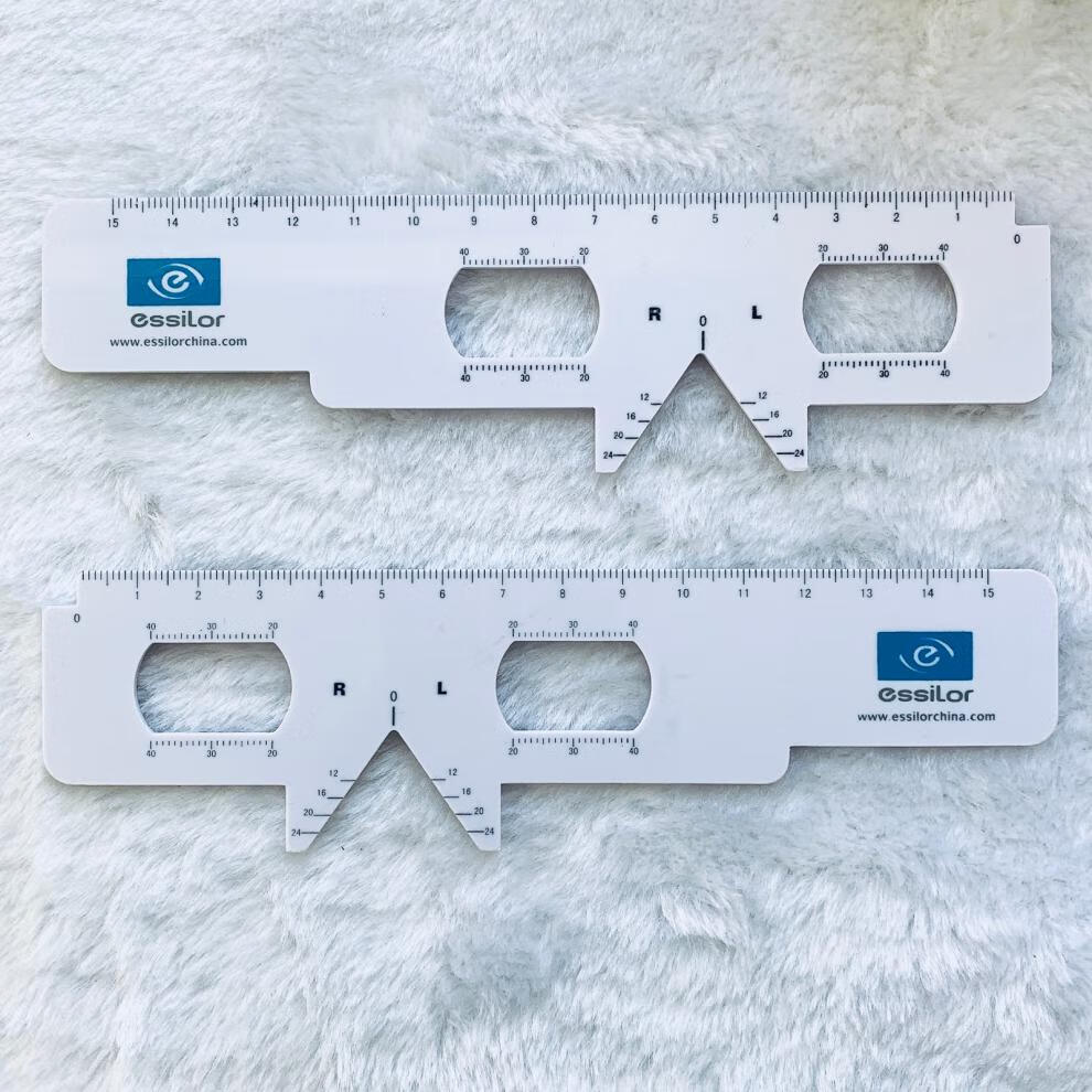 眼镜瞳距尺 眼睛尺 瞳距尺 依视路瞳距尺 硬瞳距尺测量瞳距尺 测量
